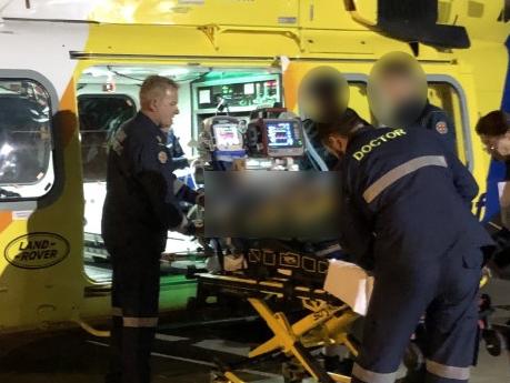 The Toowoomba-based RACQ LifeFlight Rescue helicopter has airlifted an injured woman to hospital, after she was involved in a car crash, earlier today., , It's believed the woman was driving her vehicle, along a highway in the Maranoa region, when it collided with a bus, Friday afternoon (14th May)., , Queensland Ambulance Service (QAS) Paramedics initially treated the woman at the scene, before driving her to Roma airport, to rendezvous with the aeromedical crew., , She had suffered multiple traumatic injuries and was airlifted to the Princess Alexandra Hospital in a critical but stable condition, under the care of an RACQ LifeFlight Rescue Critical Care Doctor and QAS Flight Paramedic.