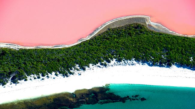 Lake Hillier near Esperance. Picture: Tourism WA