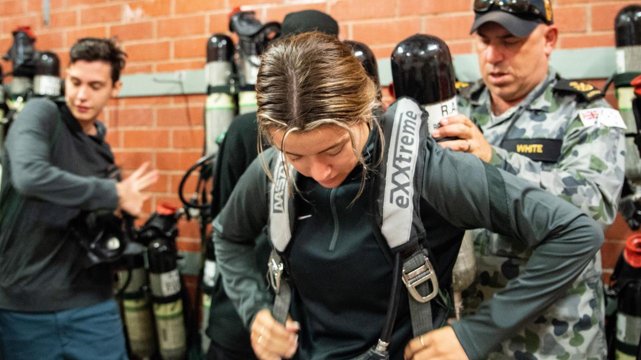 The Technical Trade Immersion Day on 19 April 2021 at HMAS Stirling in WA offered candidates considering the Australian Defence Force as a career the opportunity to speak with current serving personnel. Picture: Defence