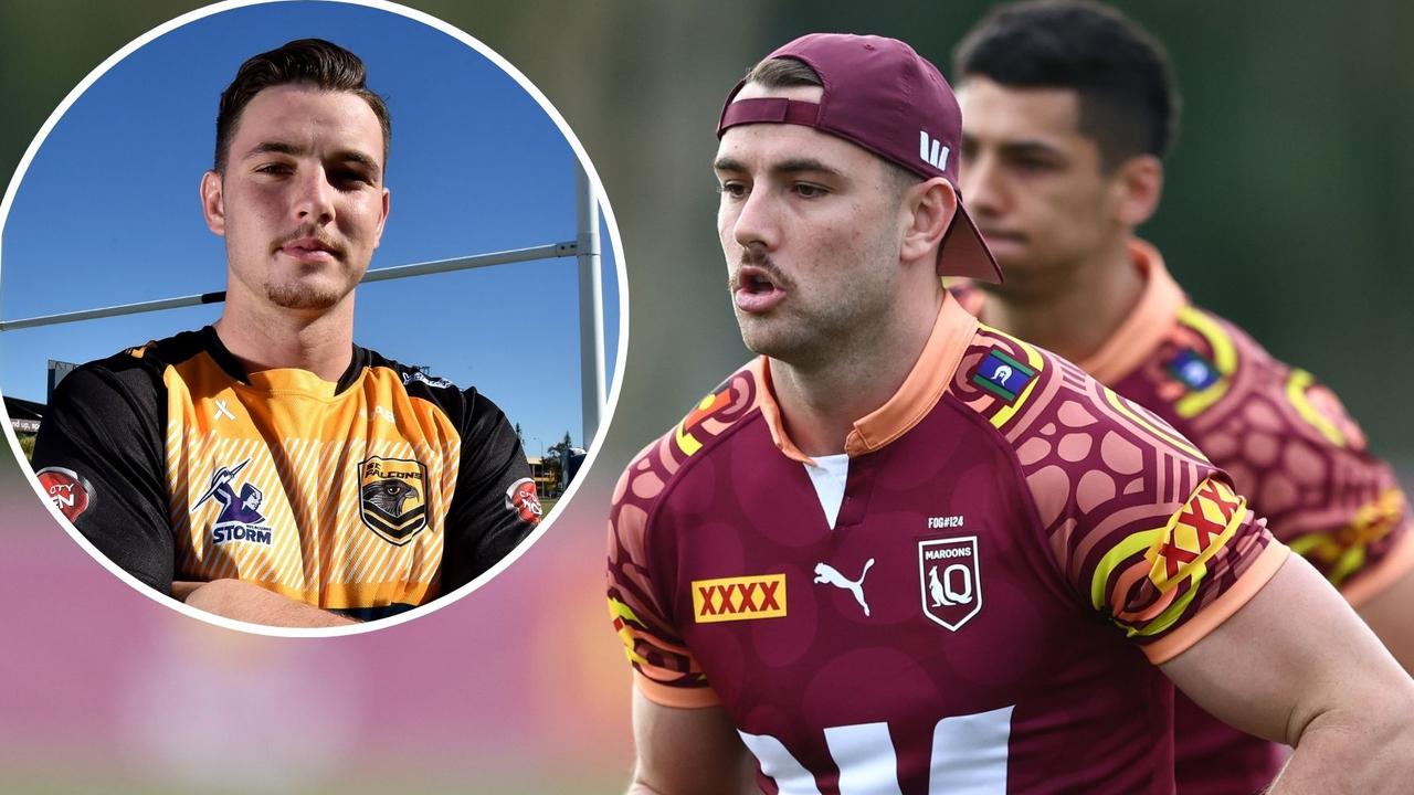 Trent Loiero during a Queensland State of Origin training session at Sanctuary Cove on June 20, 2024. Picture: Chris Hyde/Getty Images)