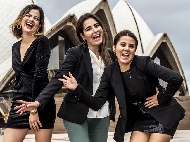 Leida Carrillo, Jenny Cardenas, Lourdes Quiroz made the most of their time in Australia. Picture: Monique Harmer