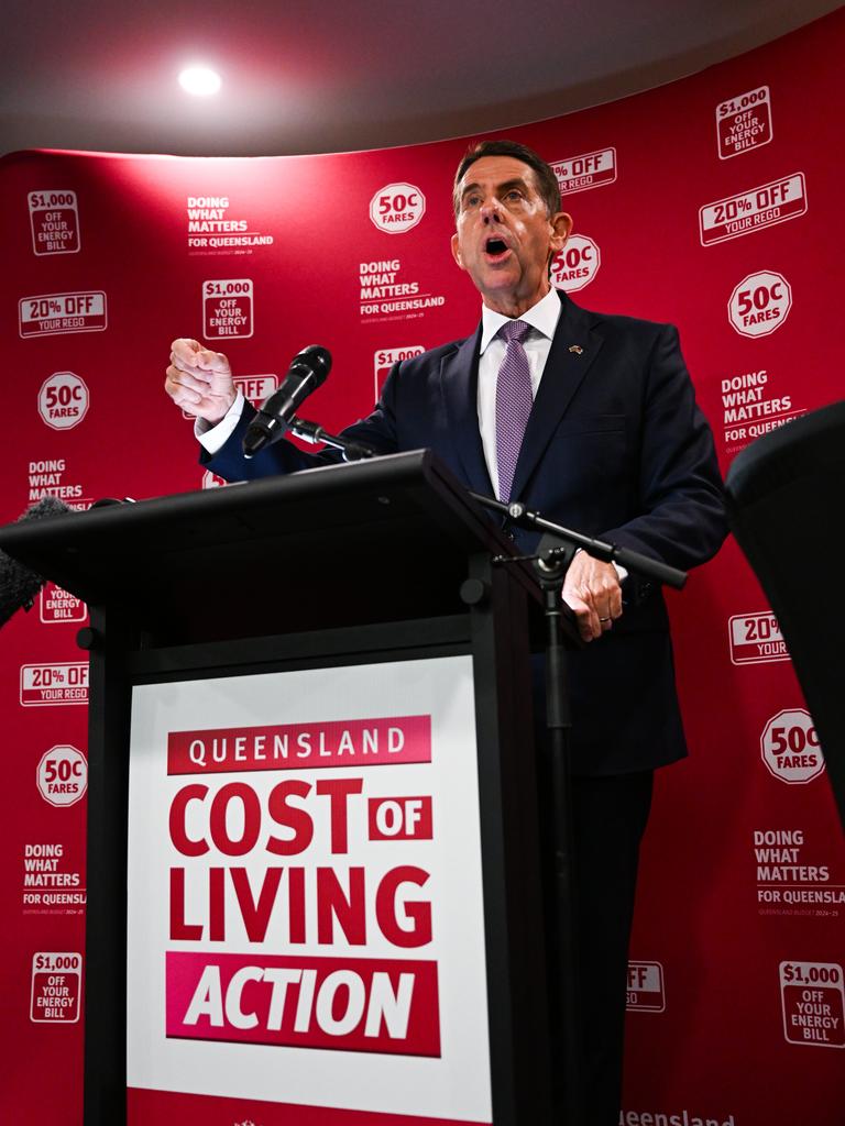 Mr Dick said a $2.6bn deficit had been forecast, but it was a price ‘we are willing to pay’ if it meant providing nation-leading cost-of-living relief. Picture: NewsWire / Dan Peled