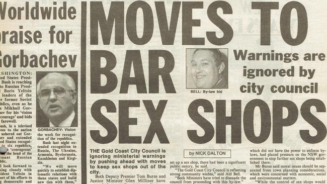 Gold Coast History: Gold Coast Bulletin 1991, December 27. Front page.