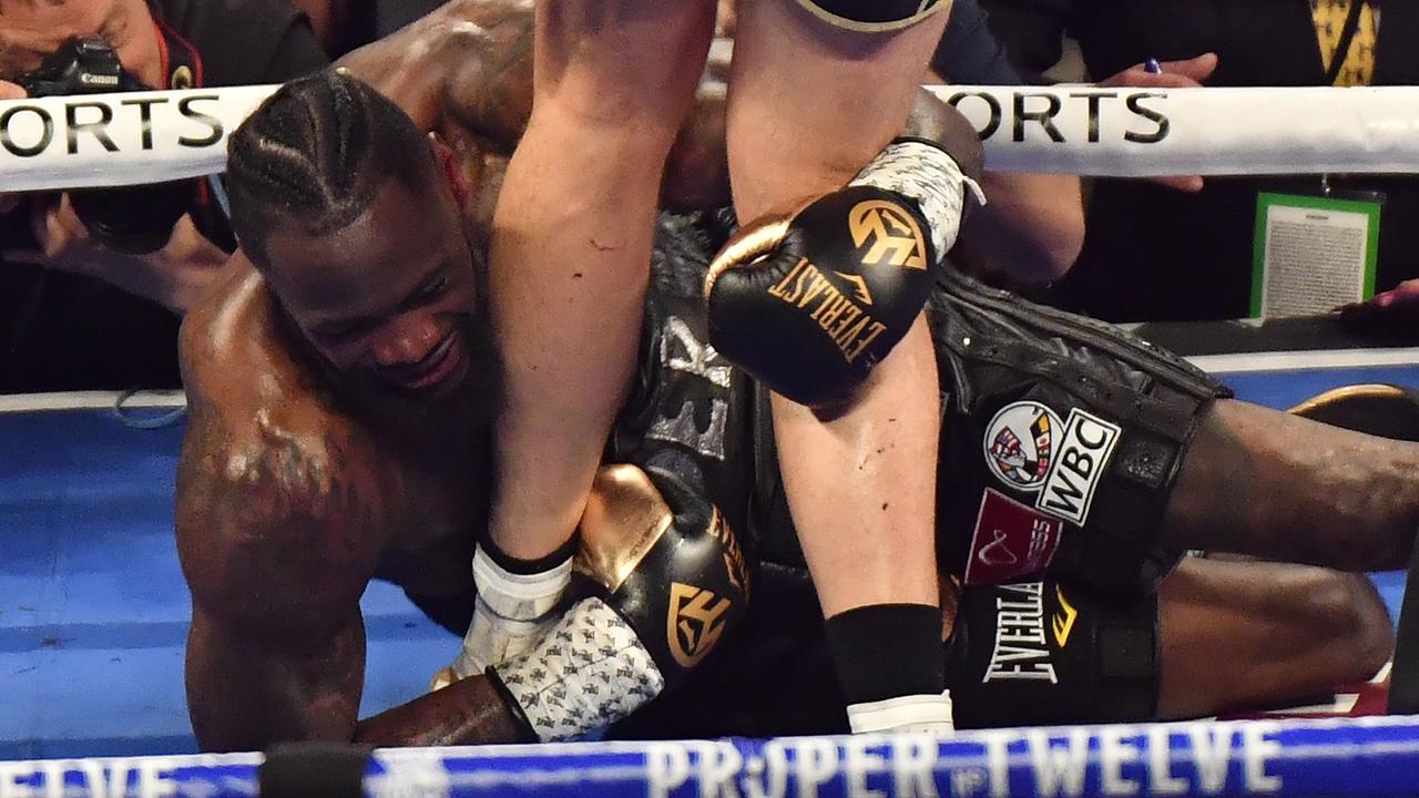 Deontay Wilder was hospitalised after a brutal defeat to Tyson Fury.