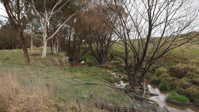 This is the specific area area that has been opposed to put a tailings dam due to it being of cultural significance - where Belubula River intersects with Dungeon Road. Picture: Rohan Kelly