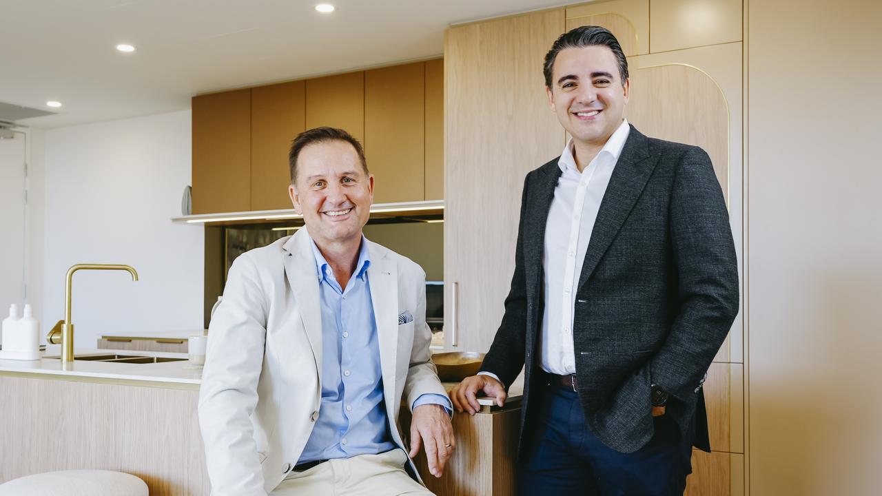 Adam Sparkes (left) with Chris Ferris (right). Photo: Neil Bennett/The Photo Pitch