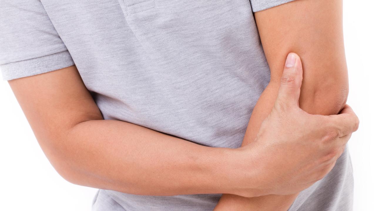 Elbow pain can be eased with light exercises.