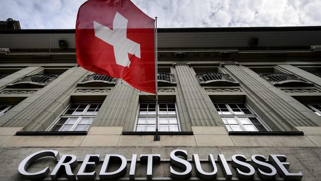 Credit Suisse shares hit an historic low in European trading. Picture: AFP