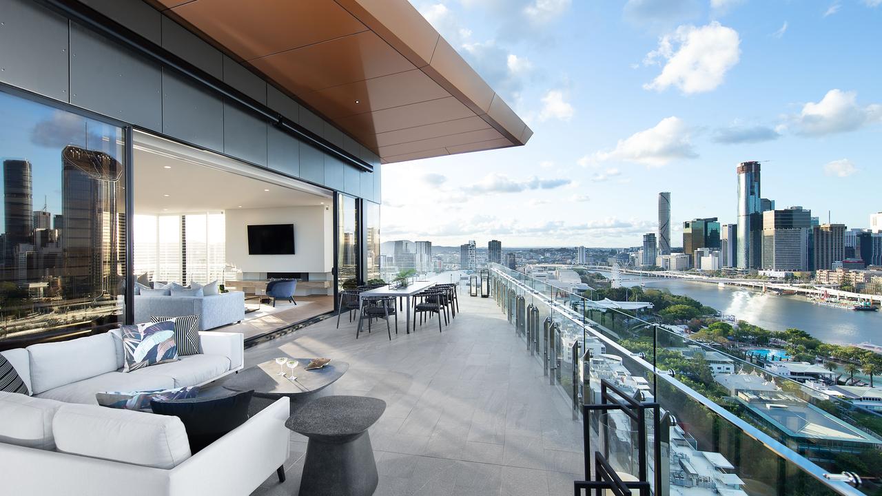 The penthouse has an 82m northeast facing frontage.