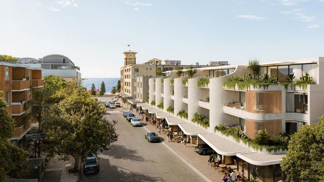 An artist’s impression of AVRA, a block of 18 luxe apartments planned for Curlewis Street, Bondi Beach.