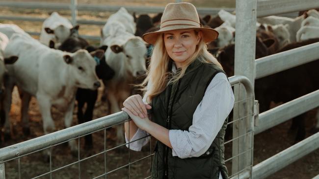 Farmer turned filmmaker Leila McDougall., Leila has co-produced, written and stars in the film, Just a Farmer, which was shot on her own Victorian property. Picture: Supplied