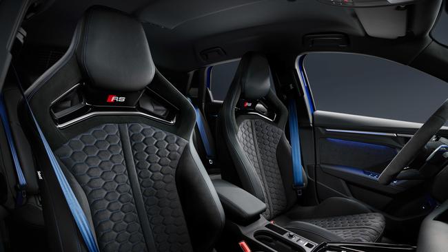 Inside the Audi RS3.