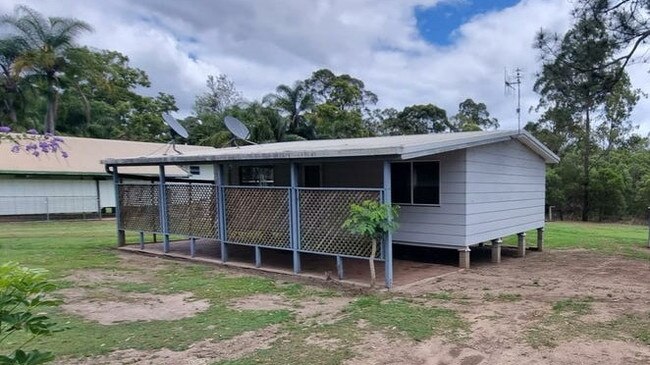 The two-bedroom home at Bidwill is located only 10 minutes from Maryborough’s CBD.