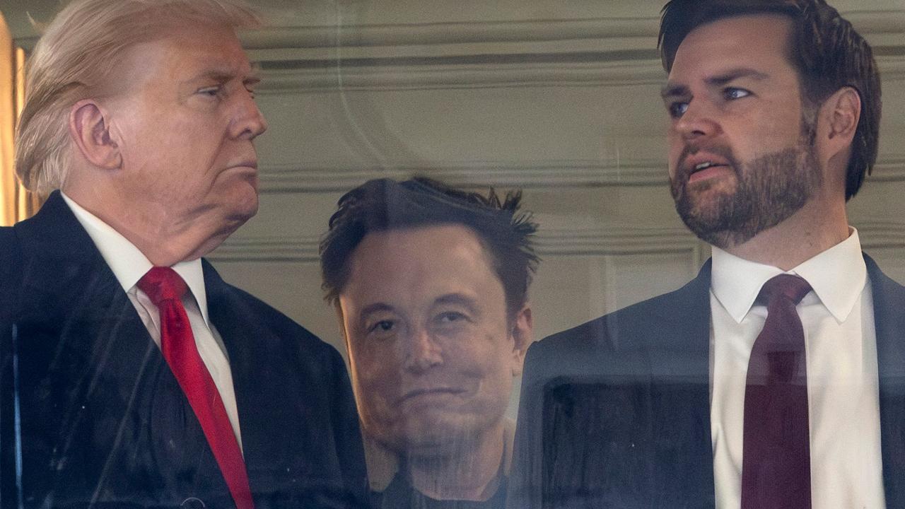 President-elect Donald Trump, Vice President-elect J.D. Vance, and the man who’s been called the actual soon-to-be vice president, Elon Musk. Picture: Kevin Dietsch/Getty Images via AFP