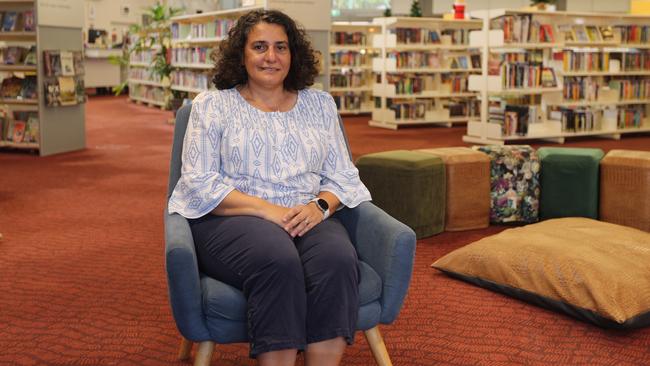 City of Palmerston Mayor Athina Pascoe-Bell in the Palmerston Library. Picture: Sam Lowe