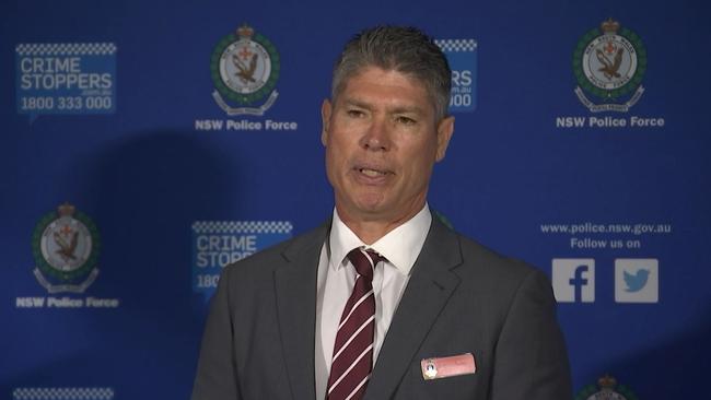 Detective Acting Superintendent Richard Puffett warns arsonists that police are ‘watching’. Picture: NSW police