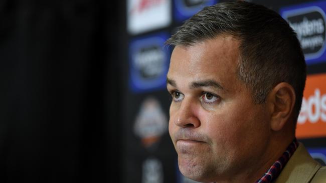 Anthony Seibold’s future rests with his players. Picture: Grant Trouville/NRL Photos