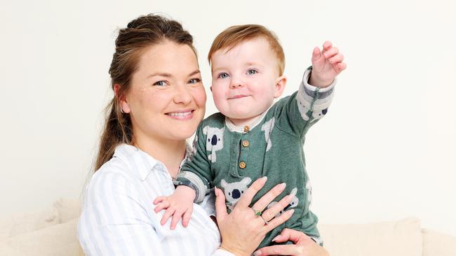 Liz Farthing contracted CMV and passed it onto her unborn daughter, but Flossy (pictured) is now one-year-old and continues to thrive. Picture: Tim Hunter