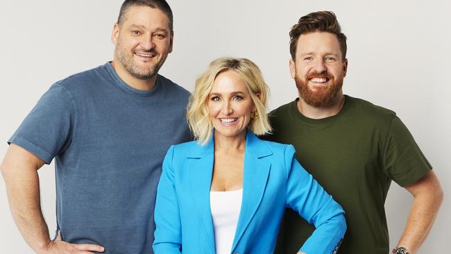 Brendan Fevola – with Fifi Box and Nick Cody – has been honoured with a statue.