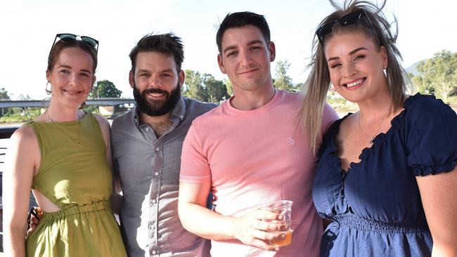 Anna Morris, Josh Morris, Luciano Busuttil and Loren Busuttil at the Capricorn Food and Wine Festivalâ€™s Big Beer Festival, Rockhampton Riverside Precinct, March 19, 2022.