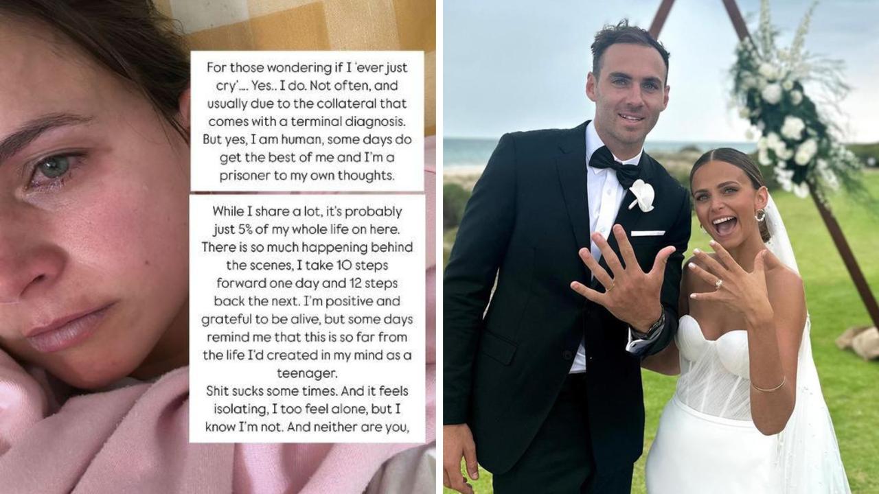 AFL star Jeremy Finlayson’s wife Kellie posts brutal cancer update