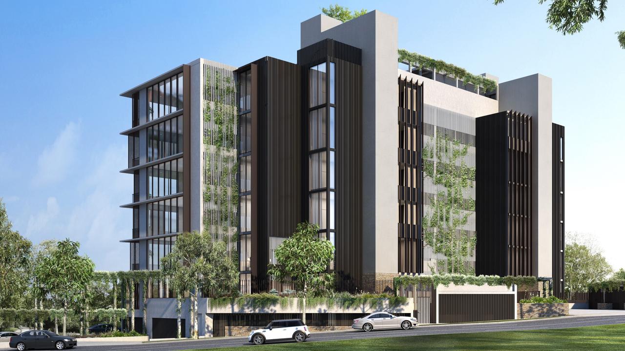 Toowoomba's FKG Group has been approved for plans to build a new seven-storey apartment tower along Kitchener Street, overlooking Mothers Memorial. Designs by Feather and Lawry.