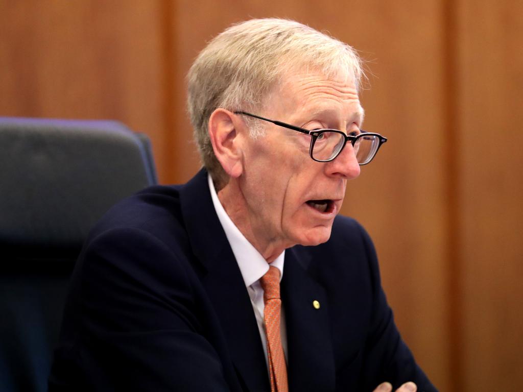 03/08/2018 POOL PICS  Royal Commission into misconduct in the Banking, Superannuation and Financial Services Industry  Commissioner Kenneth Hayne, Counsel Assisting Eloise Dias and Counsel Assisting Michael Hodge. Picture : David Geraghty / The Australian.. Picture : David Geraghty / The Australian.