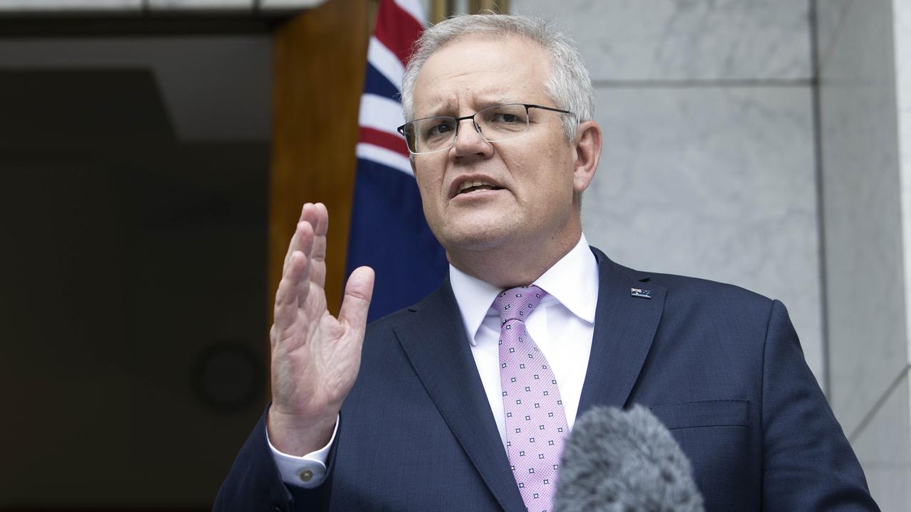 Prime Minister Scott Morrison hailed Senator Mathias Cormann’s credentials for the role. Picture: NCA NewsWire / Gary Ramage