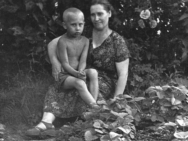 A picture allegedly of Vladimir Putin with mother Maria Ivanovna Putina in July 1958 – two years before he was sent to family in Russia, according to Vera.