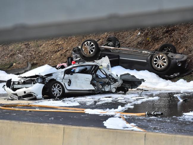 Damage at the scene. Picture: Dennis Manktelow