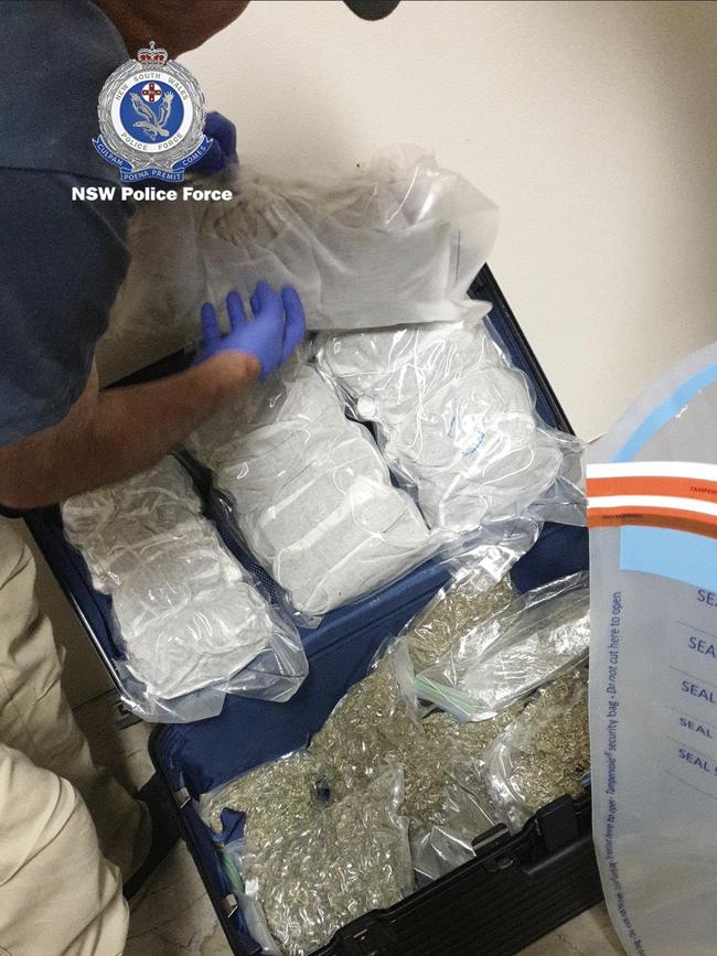 Police uncovered a stash of illegal drugs.