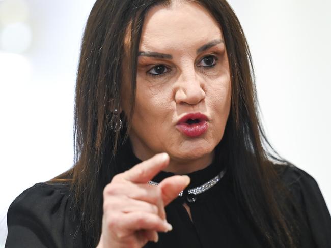 CANBERRA, Australia - NewsWire Photos - August 20, 2024: Senator Jacqui Lambie and Glenn Kolomeitz hold a door-stop at Parliament House in Canberra. Picture: NewsWire / Martin Ollman