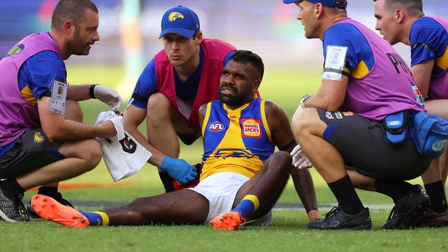 Liam Ryan may miss the remainder of the season as he recovers slowly from a hamstring injury sustained in round 3. Picture: Paul Kane / Getty Images