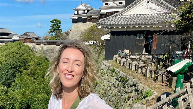 Haiku hunting at Matsuyama Castle.