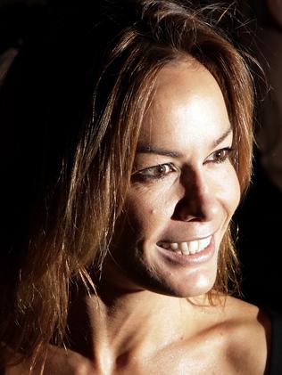 Tara Palmer-Tomkinson arriving at the Ben de Lisi catwalk show on the first day of London's Fashion Week in 2007.  Picture:  AFP