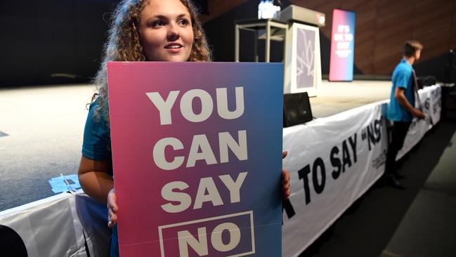 The No campaign is looking for exemptions in any same-sex marriage law that go far beyond just marriage. Picture: AAP Image/Joe Castro