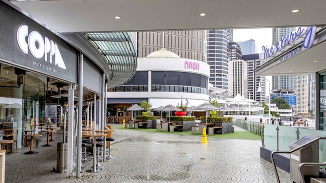 July 2022: Eagle Street Pier prior to demolition. Picture: Richard Walker