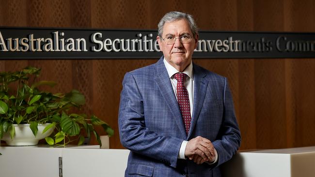 ASIC Chair Joe Longo in the Melbourne office. Picture: Ian Currie