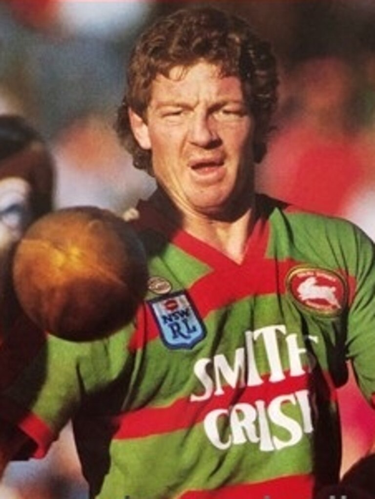 Phil Gould playing for Rabbitohs in 1986.