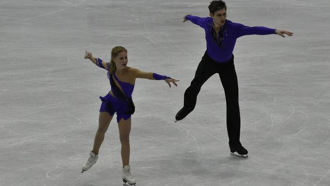 Ekaterina Alexandrovskaya and Harley Windsor of Australia compete in Taiwan.