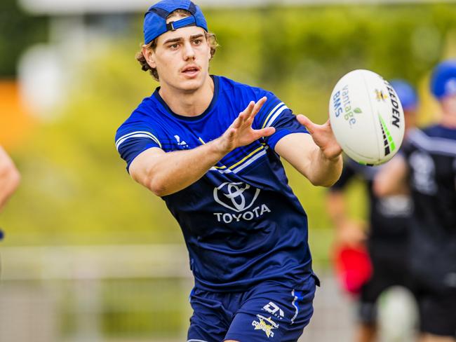 Cowboys rookie Tom Duffy is still waiting for his chance for an NRL debut. Picture: Alix Sweeney/North Queensland Toyota Cowboys