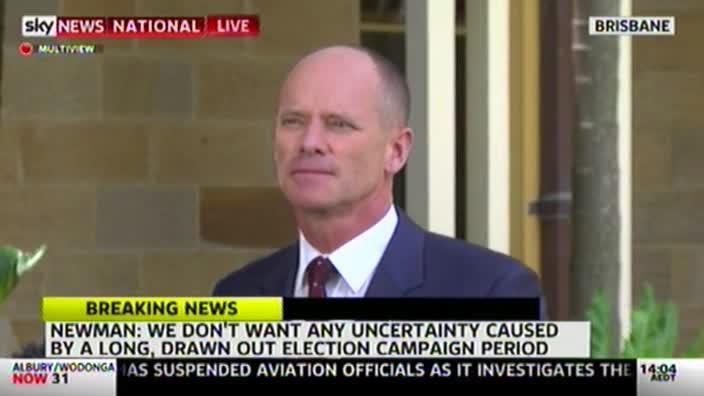 Premier Campbell Newman asks Queenslanders to think long and hard about election votes