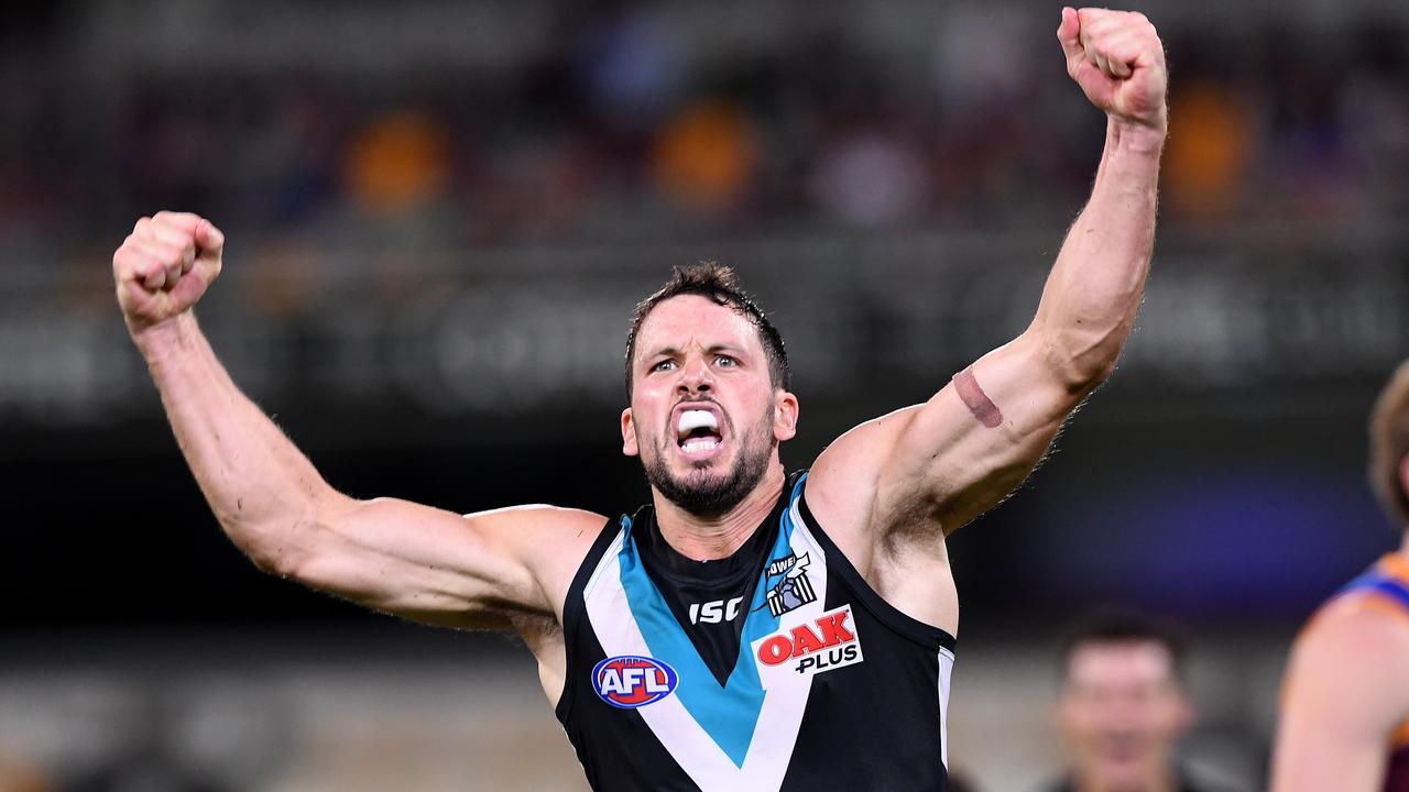 AFL Of Port Adelaide’s Travis Boak In Midfield | The Advertiser