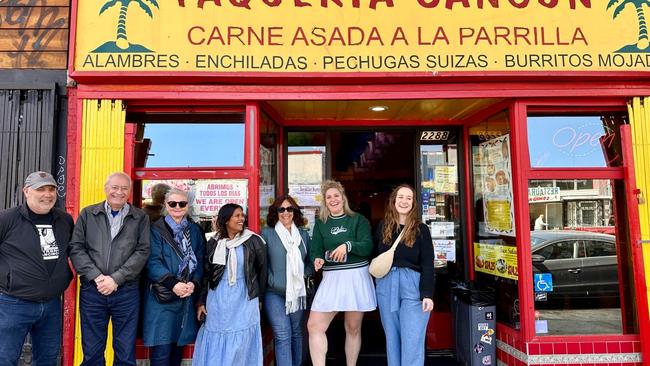 Enjoy a Mission District food tour  Discover the history of the Mission District with Sidewalk Food Tours.  The three-hour tour loops in local landmarks such as graffiti-clad Clarion Alley, as well as Mission Dolores, the Catholic church founded before San Fran itself. Learn about the Latin-American enclave through its food and people with pit stops at eateries such as Taqueria Cancun, Venga Empanadas and French bakery Tartine.