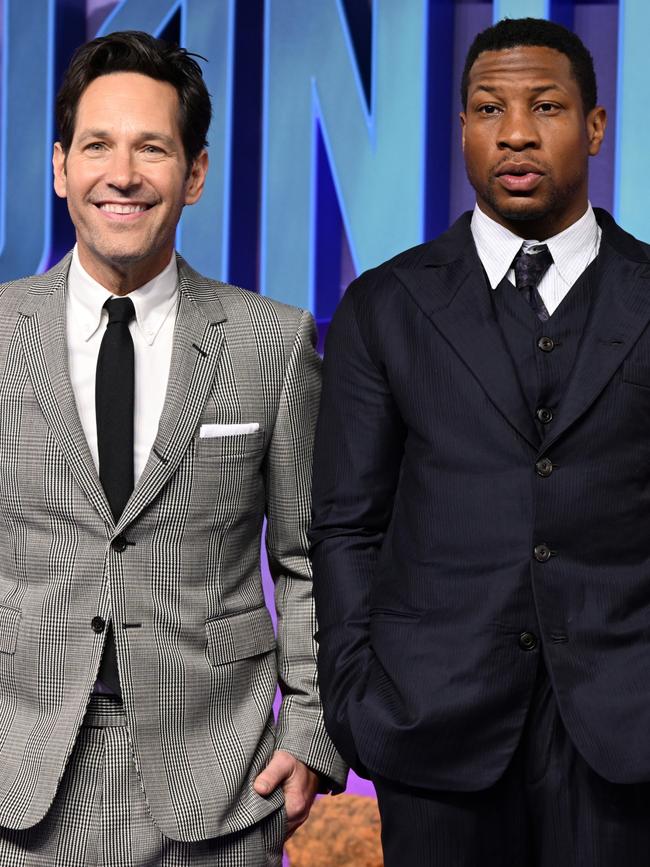 With Ant-Man co-star Paul Rudd. Picture: Getty