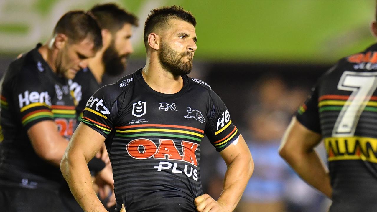 A dejected Panthers winger Josh Mansour after their loss to the Sharks.