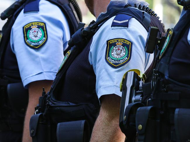 SYDNEY, AUSTRALIA , NSW Police Force general generic stock GV breaking news police tape image at the Headquarters in Surry Hills, Sydney Australia. Picture: NCA Newswire / Gaye Gerard