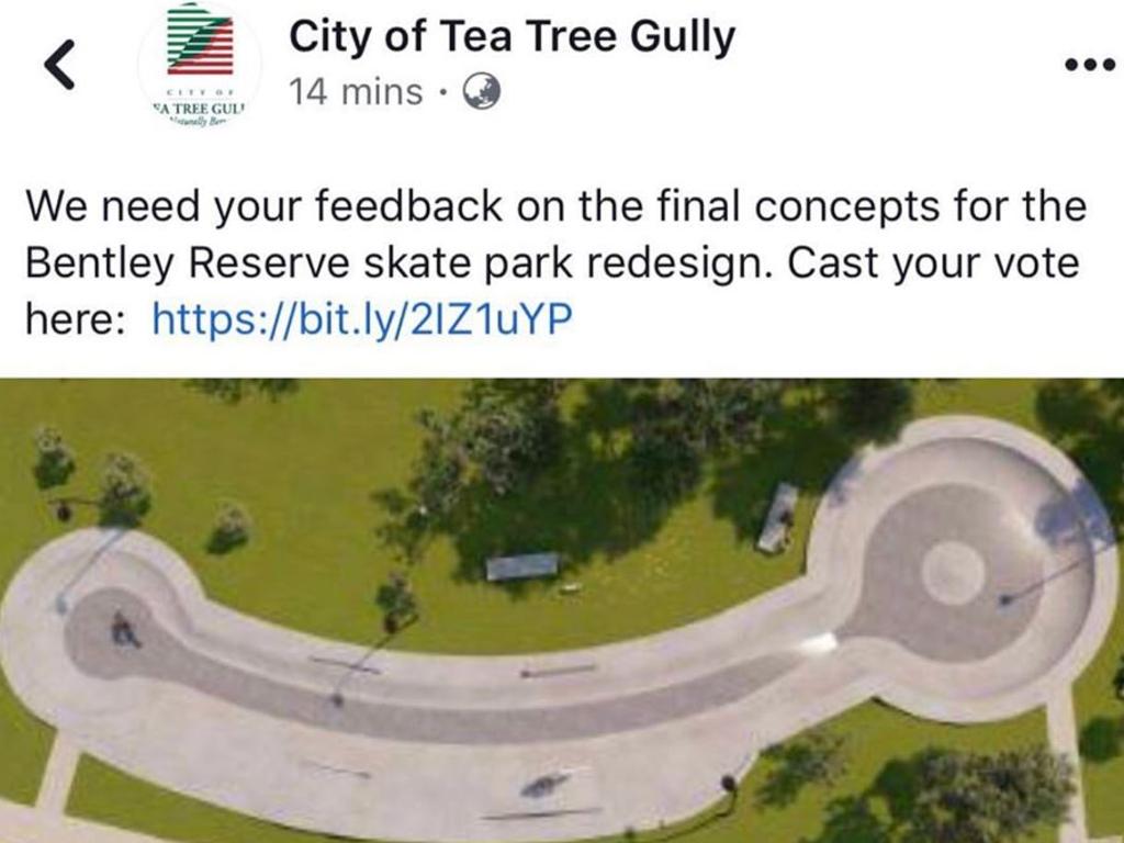 The design quickly gained a lot of attention. Picture: City of Tea Tree Gully