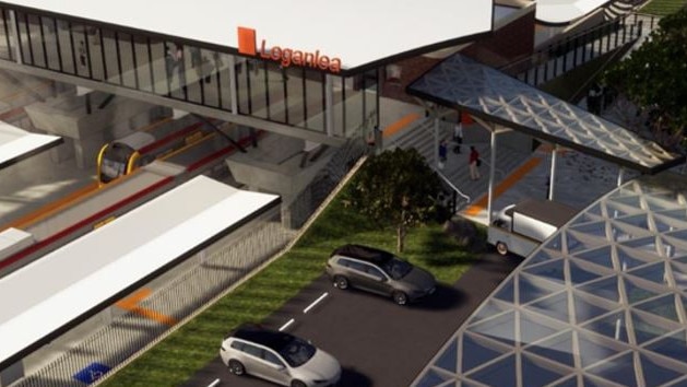 Parking at Loganlea train station will be redesigned. Picture: TransLink