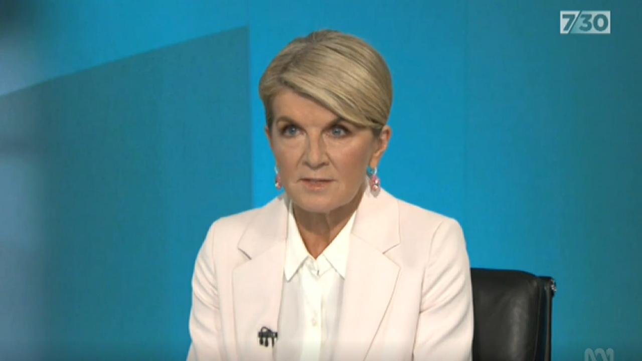 Former foreign affairs minister Julie Bishop addresses the alleged toxic culture in parliament. Picture: ABC